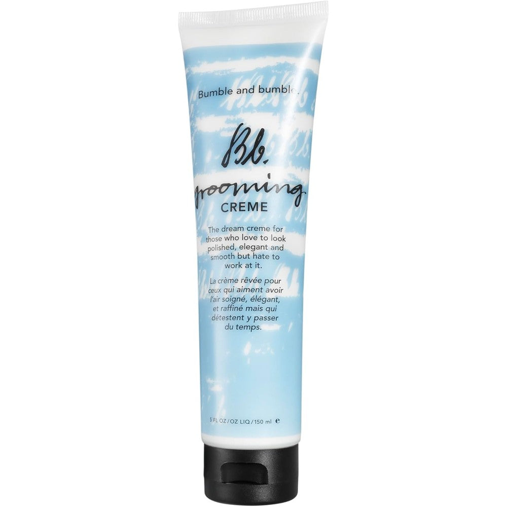 Bumble and Bumble Grooming Creme Hair Styling Cream front view of the blue and white cloud packaging tube.