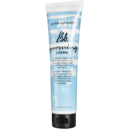 Bumble and Bumble Grooming Creme Hair Styling Cream front view of the blue and white cloud packaging tube.