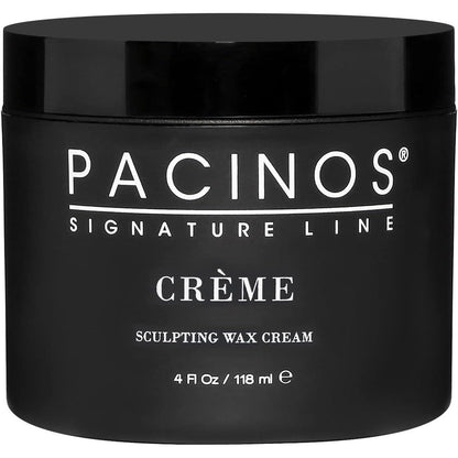 Pacinos Creme Hair Sculpting Wax Cream front view of jar