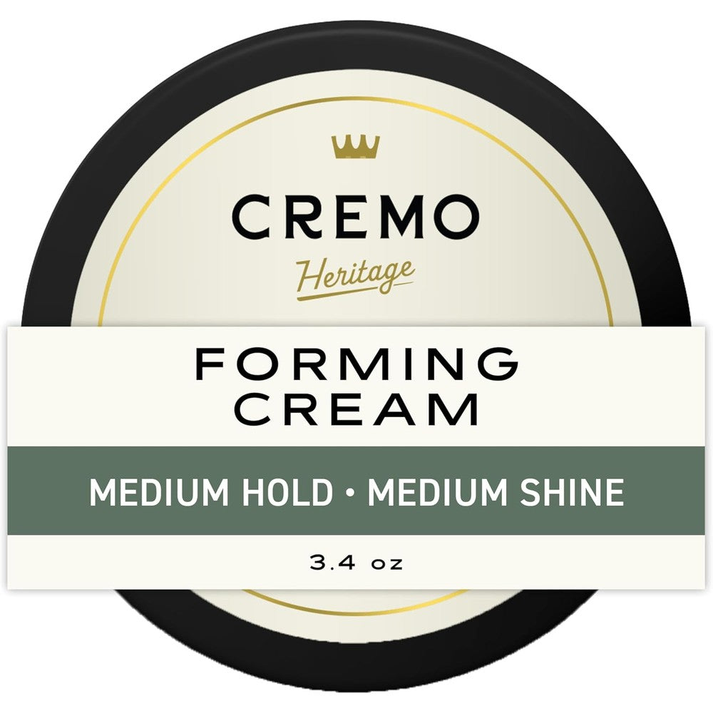 Cremo Heritage Forming Hair Styling Cream front view of the premium men packaging