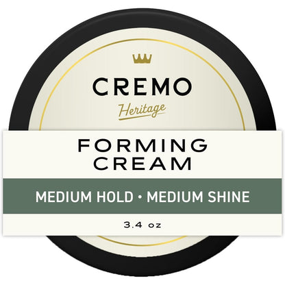 Cremo Heritage Forming Hair Styling Cream front view of the premium men packaging