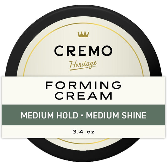 Cremo Heritage Forming Hair Styling Cream front view of the premium men packaging