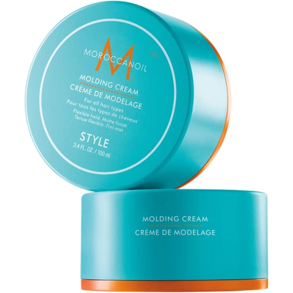 Moroccanoil Molding Cream 100ml tub front view styling product for texture