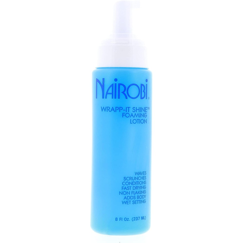Nairobi Wrapp-It Shine Foaming Lotion 8 Ounce front view professional styling mousse