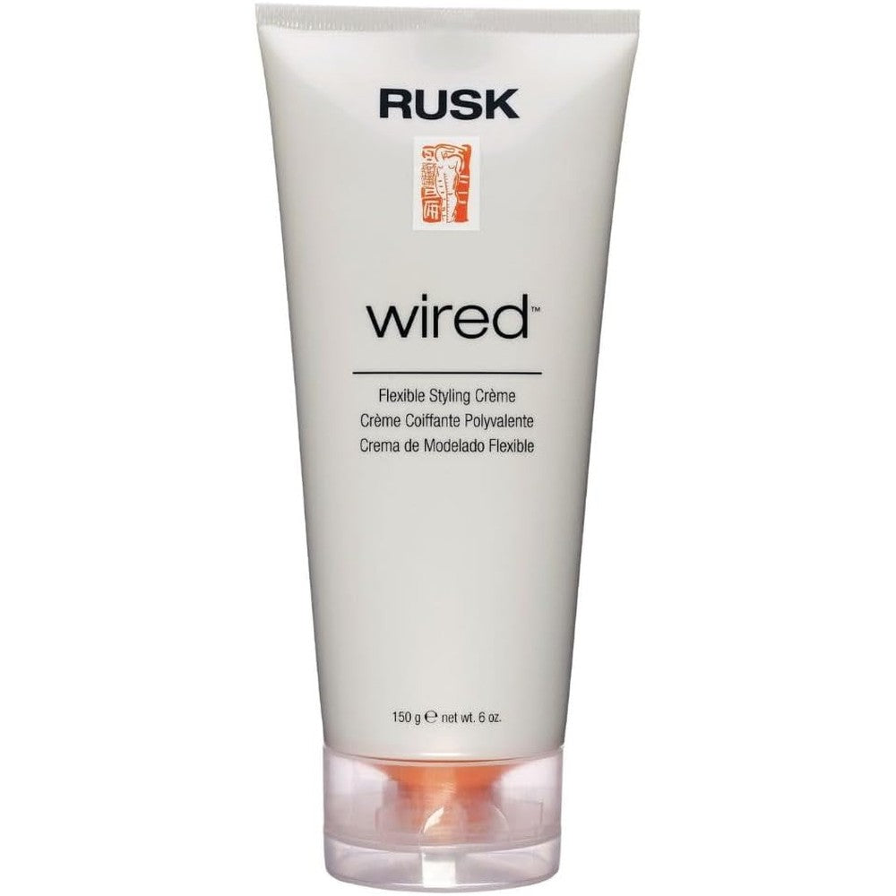 RUSK Designer Collection Wired Flexible Styling Creme front view bottle for professional hair styling