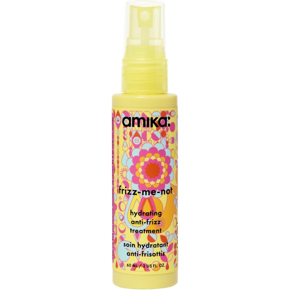Amika Frizz Me Not Hydrating Anti Frizz Treatment 60ml front bottle view for sleek hair styling