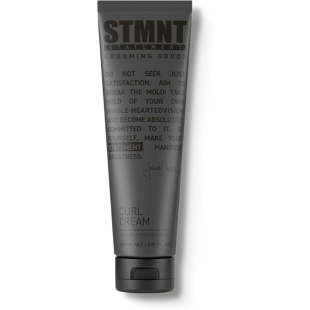 STMNT Grooming Goods Curl Cream front view of the 5.07 fluid ounce tube premium salon styling formula