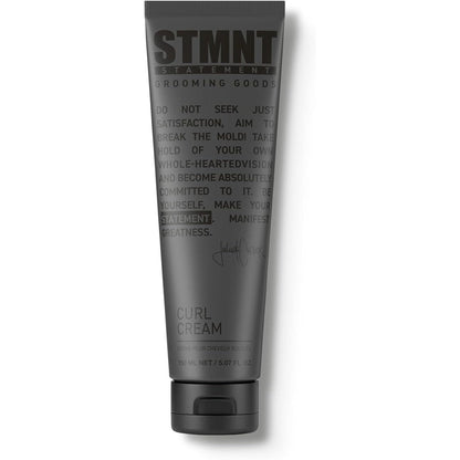 STMNT Grooming Goods Curl Cream front view of the 5.07 fluid ounce tube premium salon styling formula