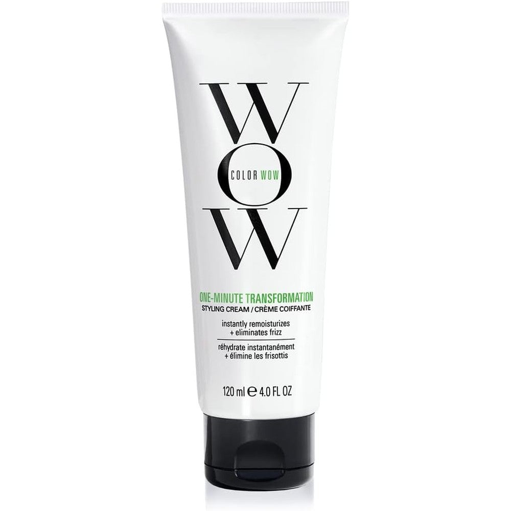 COLOR WOW One Minute Transformation Styling Cream 120ml tube front view showing branding