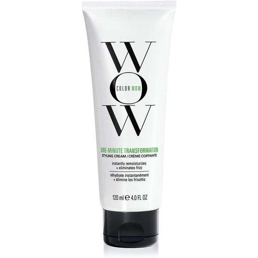 COLOR WOW One Minute Transformation Styling Cream 120ml tube front view showing branding