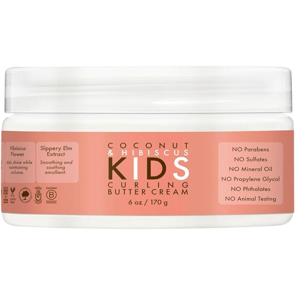 SheaMoisture Kids Curling Butter Cream front view 6 Ounce jar