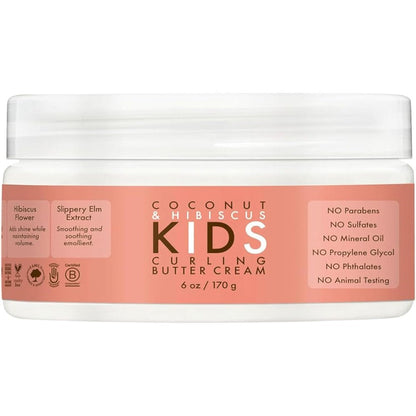 SheaMoisture Kids Curling Butter Cream front view 6 Ounce jar