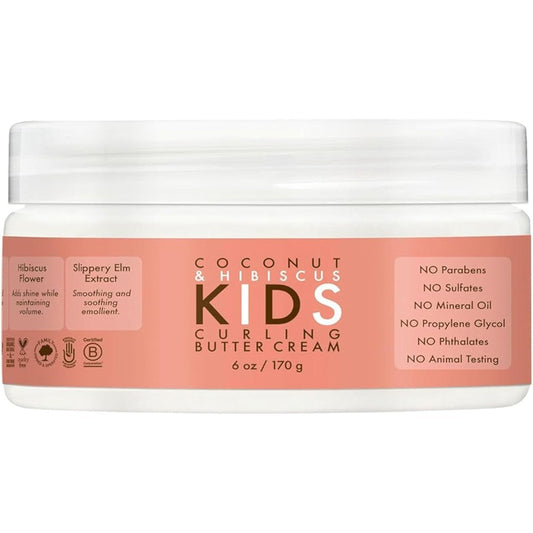 SheaMoisture Kids Curling Butter Cream front view 6 Ounce jar