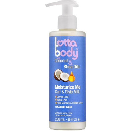 Lottabody Curl and Style Milk front view bottle for curl definition