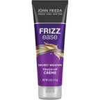 John Frieda Frizz Ease Secret Weapon Touch Up CrÃ¨me front view anti frizz styling cream packaging