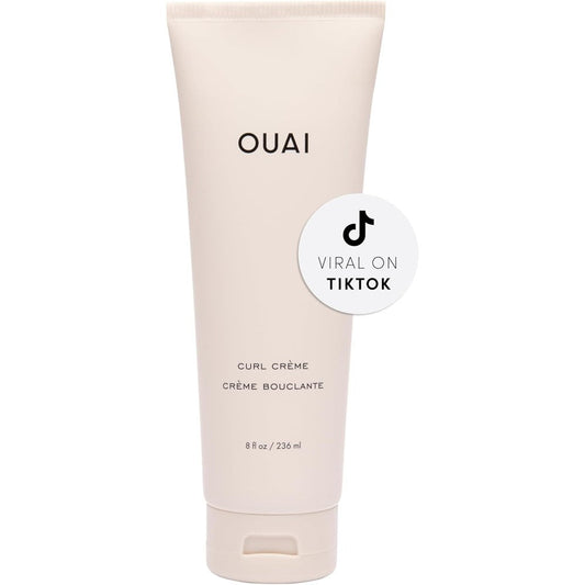 OUAI Curl Cream 8 oz tube for enhancing waves and coils with hydration