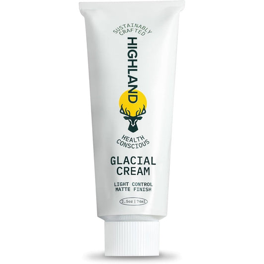 Highland Glacial Cream front view premium imported matte hair styling product