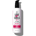 Love Ur Curls All in One Curl Cream Styler front view bottle showcasing the pink label and pump dispenser.