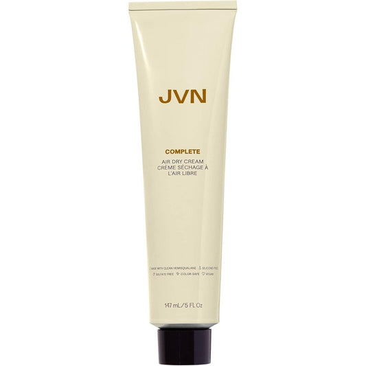 JVN Complete Air Dry Cream front view of the sustainable aluminum tube package.