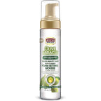 African Pride Olive Miracle Foam Setting Mousse front view packaging for curl definition