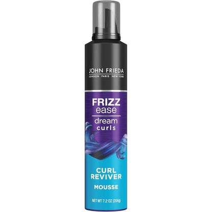 John Frieda Frizz Ease Curl Reviver Styling Mousse front view packaging for curl definition