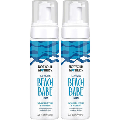 Not Your Mother's Beach Babe Texturizing Foam front view twin pack for beachy waves