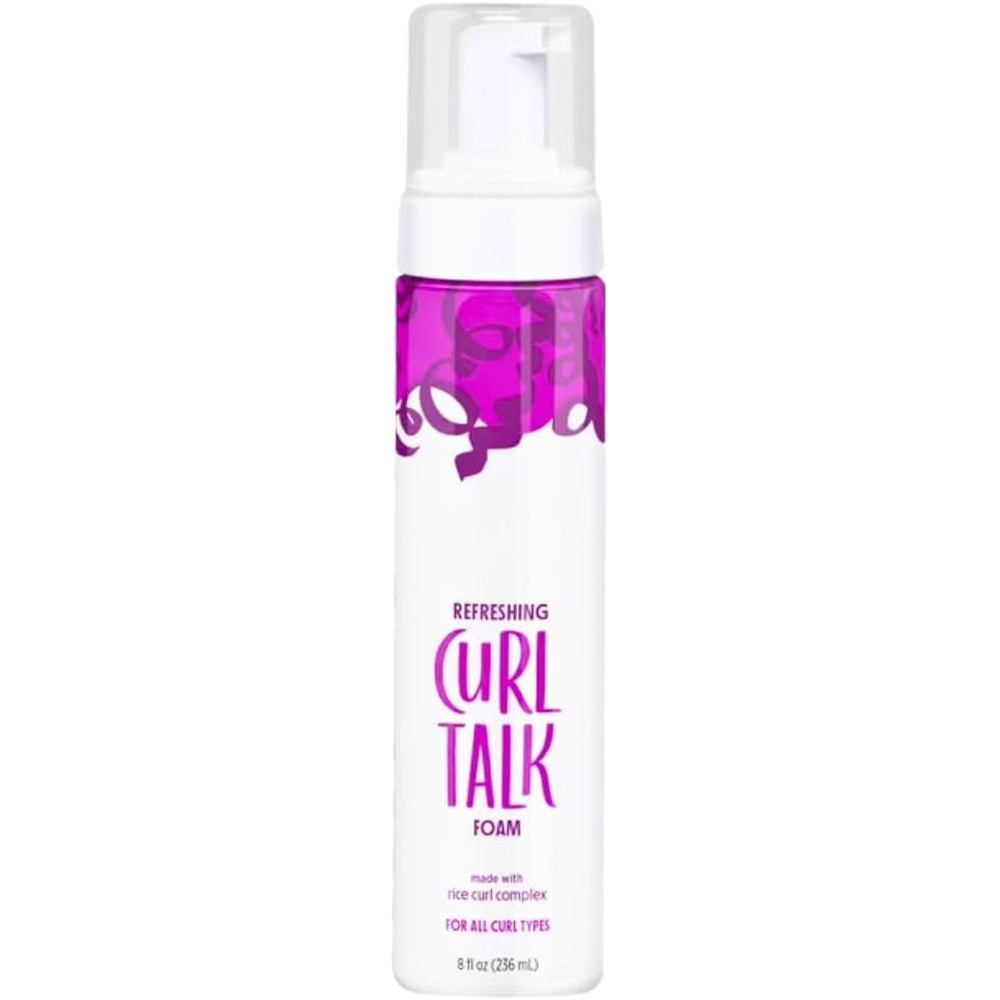 Not Your Mother's Curl Talk Refreshing Foam front view showcasing the 8 fluid ounce packaging.