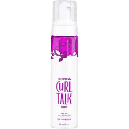Not Your Mother's Curl Talk Refreshing Foam front view showcasing the 8 fluid ounce packaging.