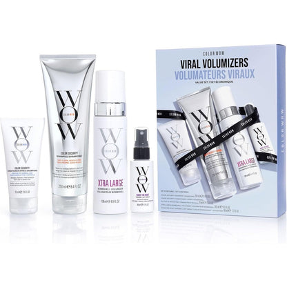 Color Wow Xtra Large Bombshell Volumizer front view of the professional hair styling bottle for fine hair volume