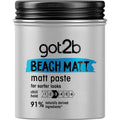 Schwarzkopf Got2B Beach Matt Surfer Look Paste front view container for matte hair styling.
