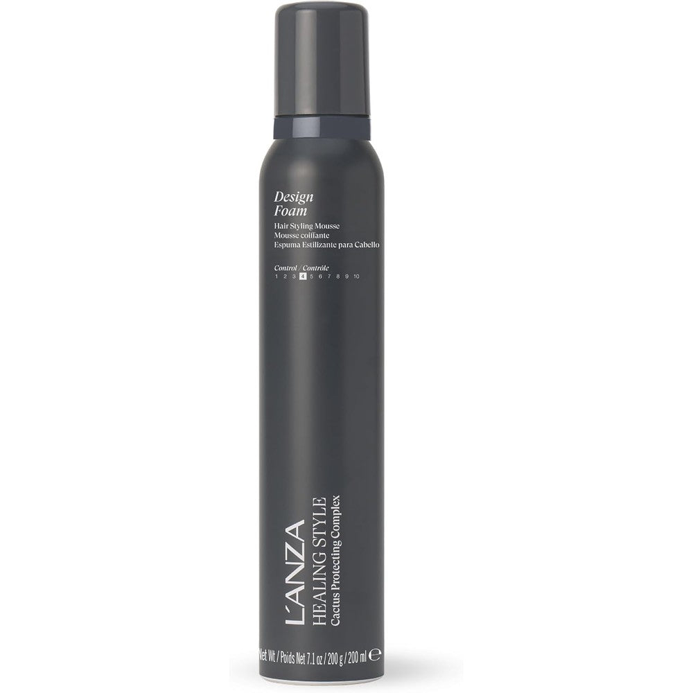 LANZA Healing Style Design Foam volumizing hair mousse front view aerosol container