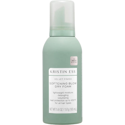 Kristin Ess Softening Blow Dry Foam bottle for heat protection and volume