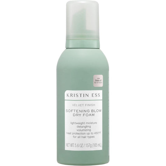 Kristin Ess Softening Blow Dry Foam bottle for heat protection and volume