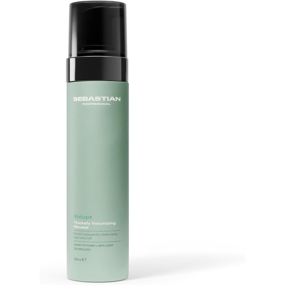 Sebastian Professional Thickefy Foam front view bottle for salon volumizing