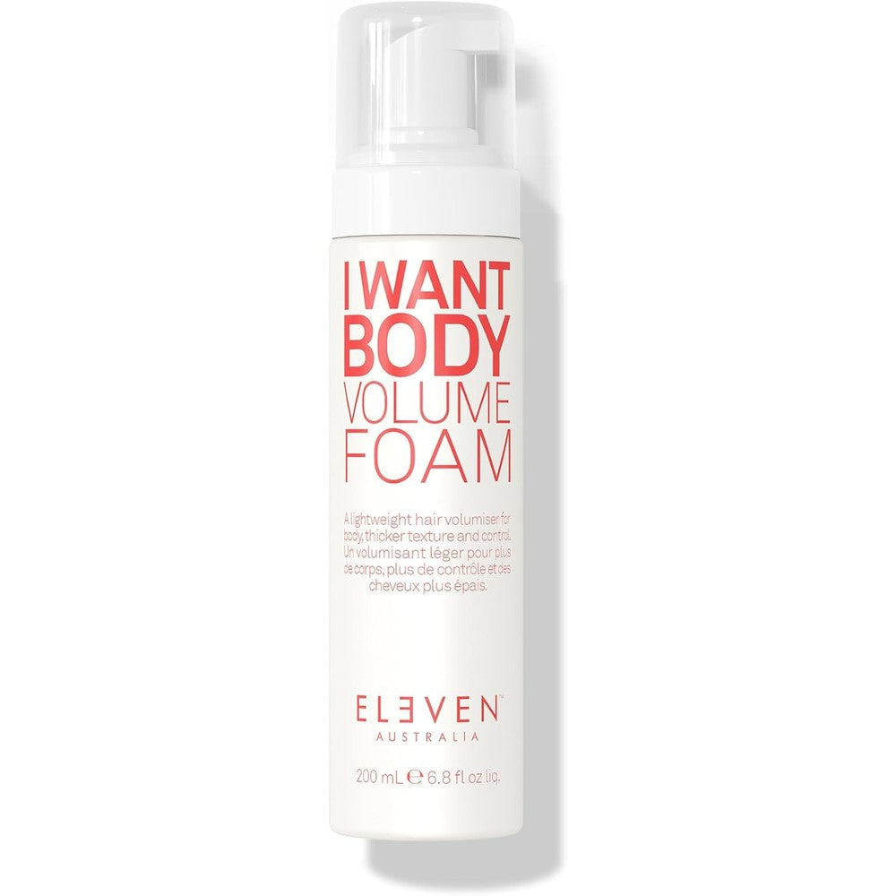 Eleven Australia I Want Body Volume Foam front view bottle styling mousse