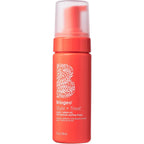 Briogeo Style and Treat Yuzu and Plum Oil Full Miracle Styling Foam front view of coral bottle