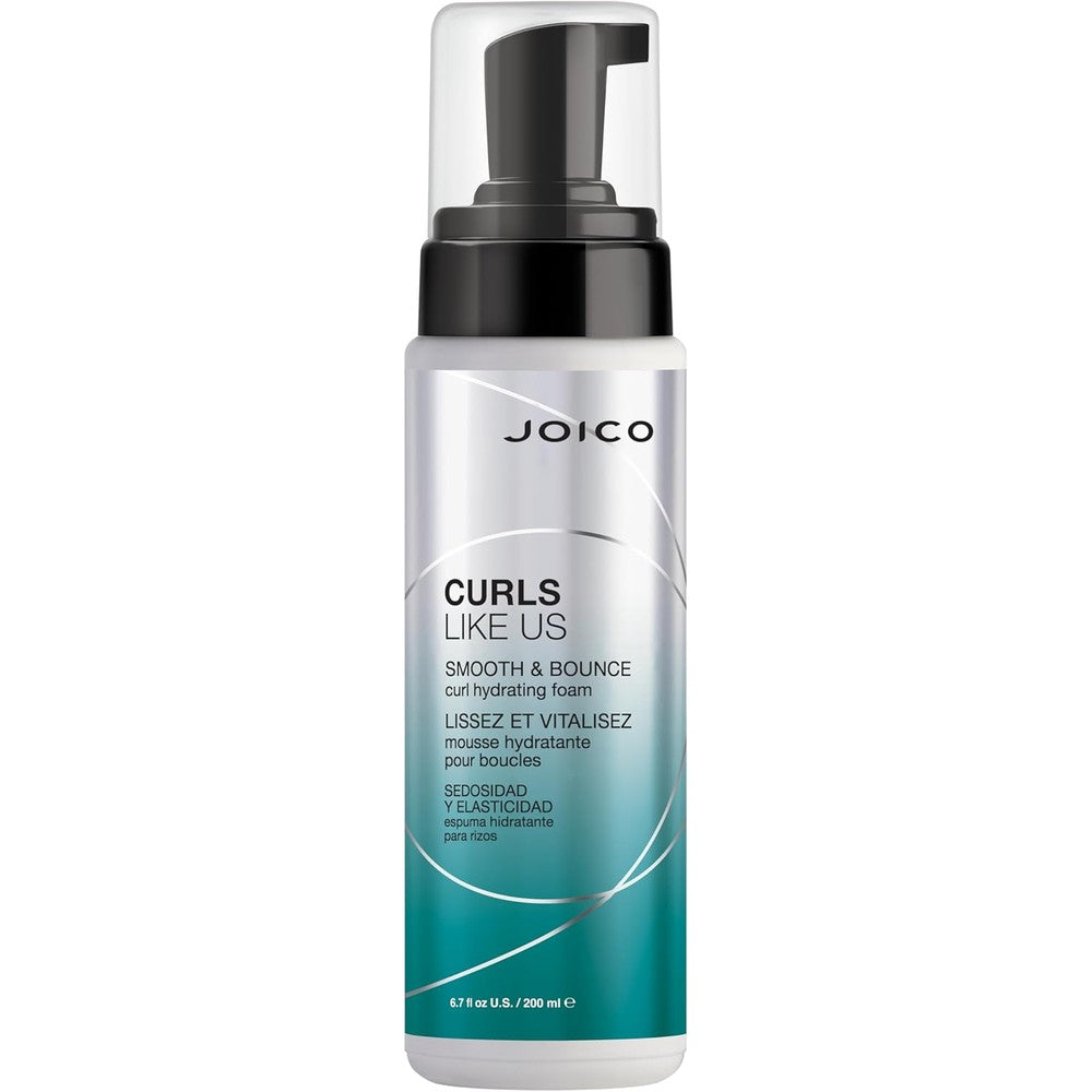 Joico Curls Like Us Smooth and Bounce Curl Hydrating Foam front view bottle