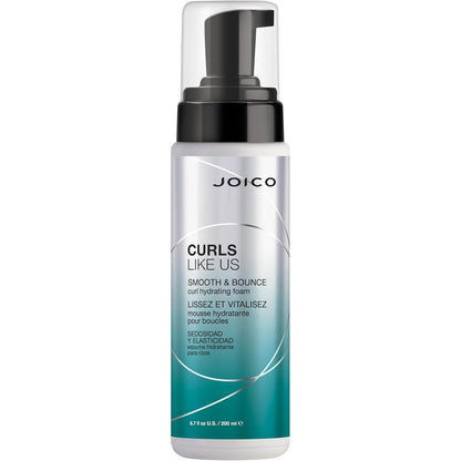 Joico Curls Like Us Smooth and Bounce Curl Hydrating Foam front view bottle