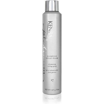 Kenra Platinum Boosting Spray-Foam 17 front view bottle for salon hair volumizing