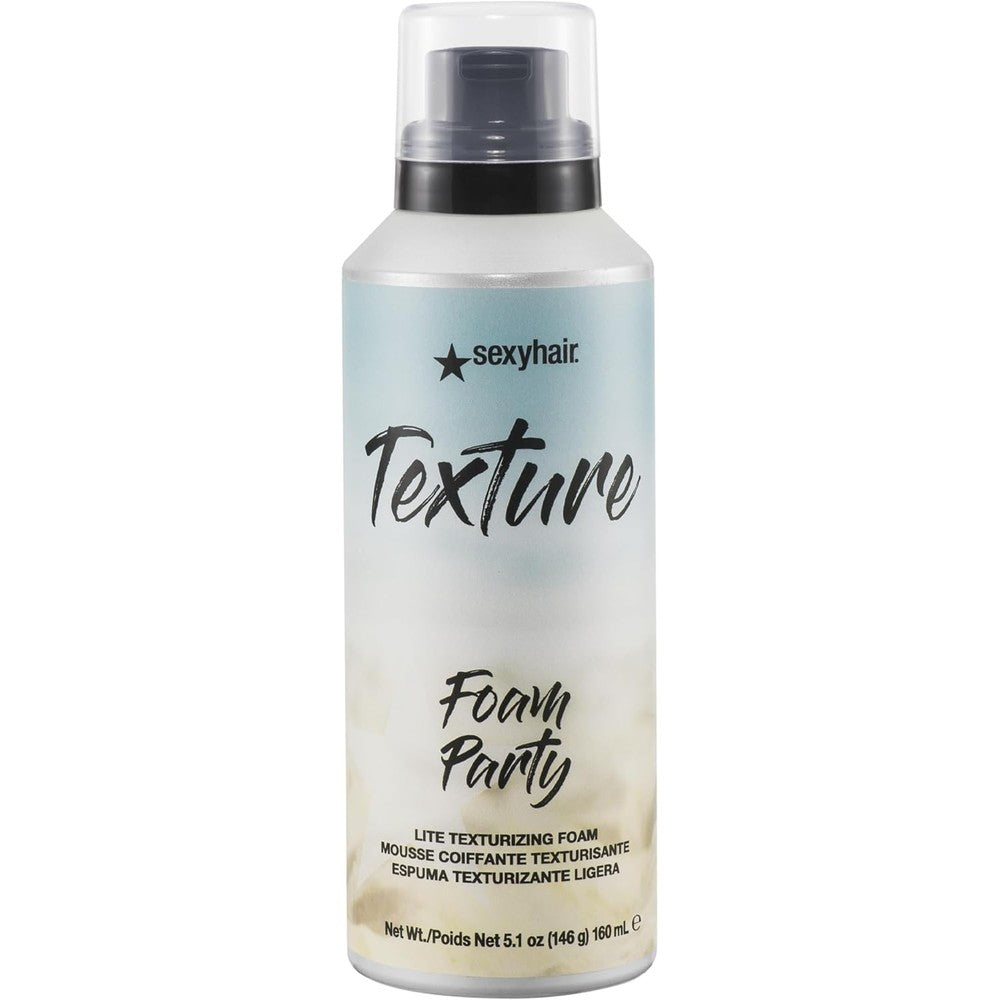 SexyHair Texture Foam Party Lite Texturizing Foam front view salon professional hair mousse