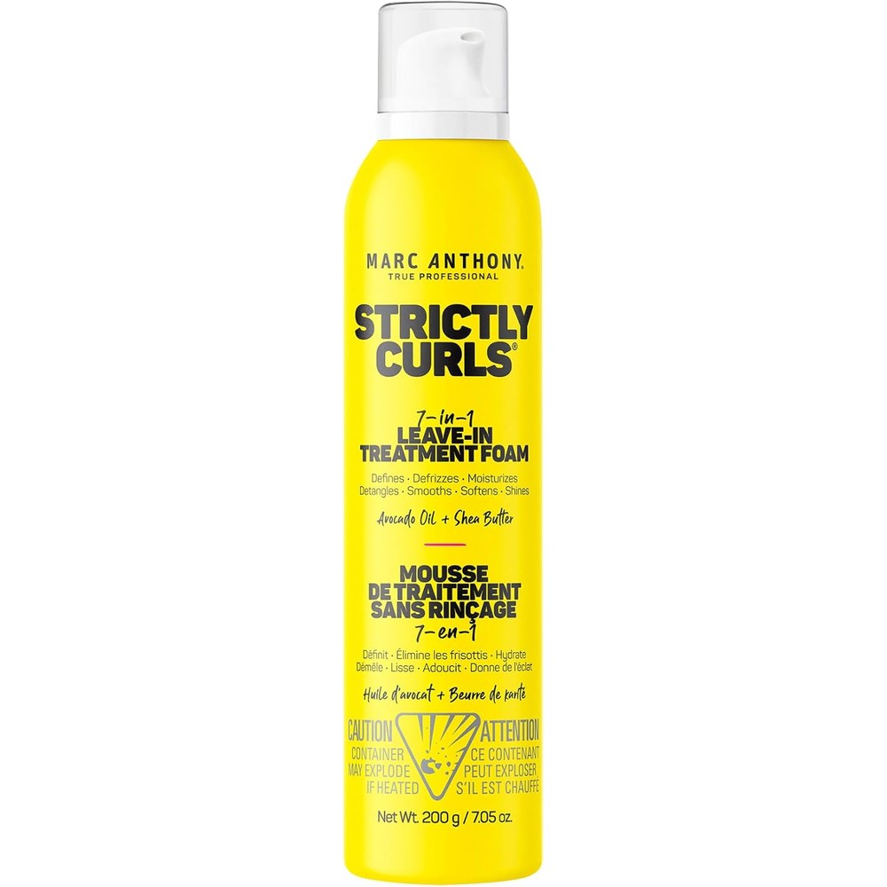 Marc Anthony Strictly Curls 7-In-1 Leave In Treatment Foam front view for curly hair styling