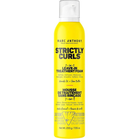 Marc Anthony Strictly Curls 7-In-1 Leave In Treatment Foam front view for curly hair styling