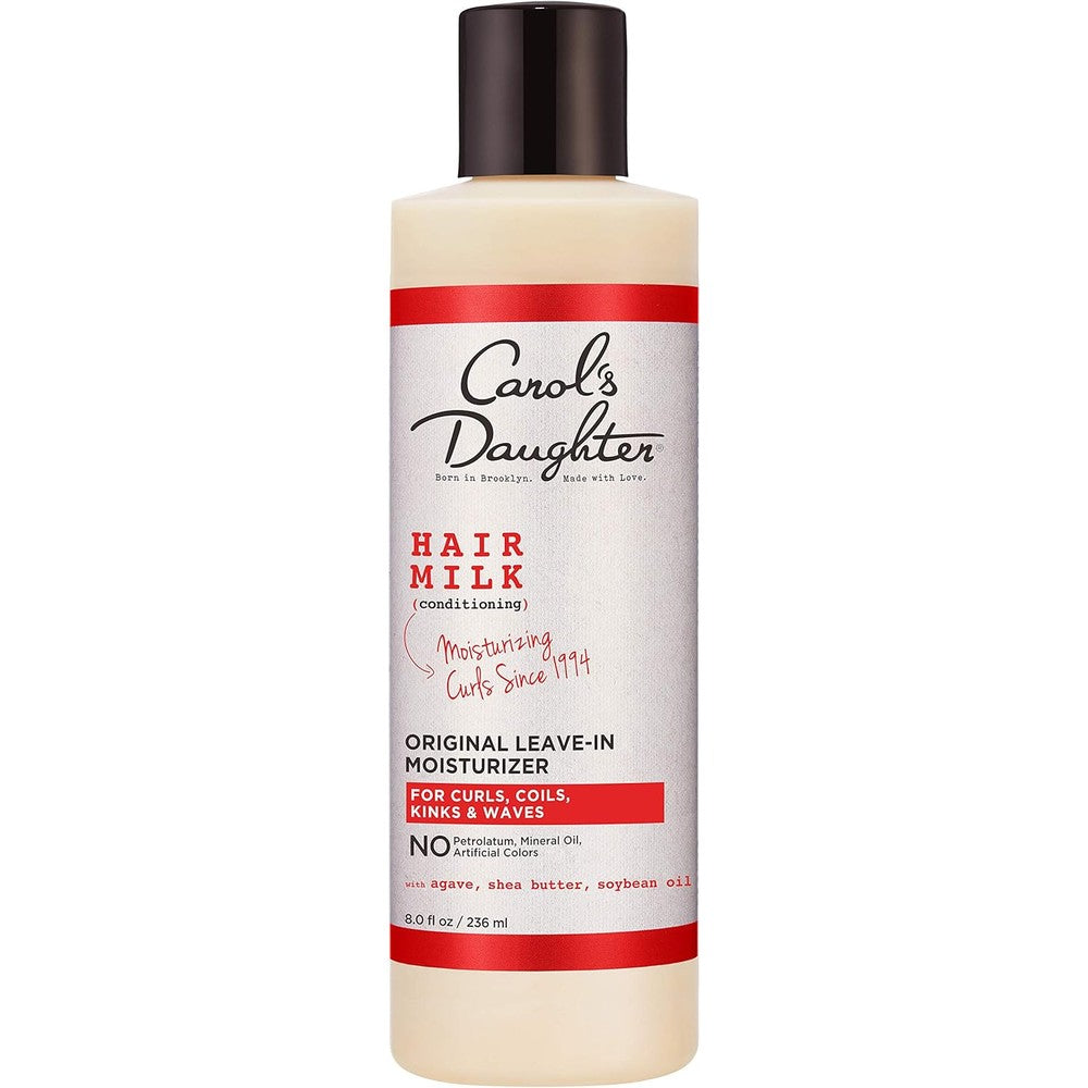 Carol's Daughter Hair Milk Original Leave In Moisturizer front view bottle showing product details.