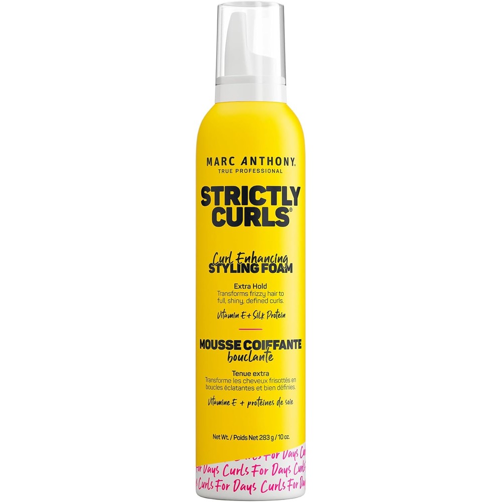 Marc Anthony Strictly Curls Curl Enhancing Styling Foam front view bottle