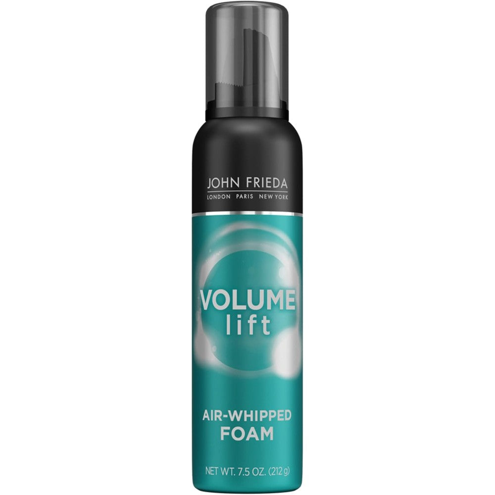 John Frieda Volume Lift Air Whipped Foam front view for hair volumizing.
