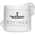 Gentlemen Republic Refined Hair Gel front view tub for men's strong hold styling