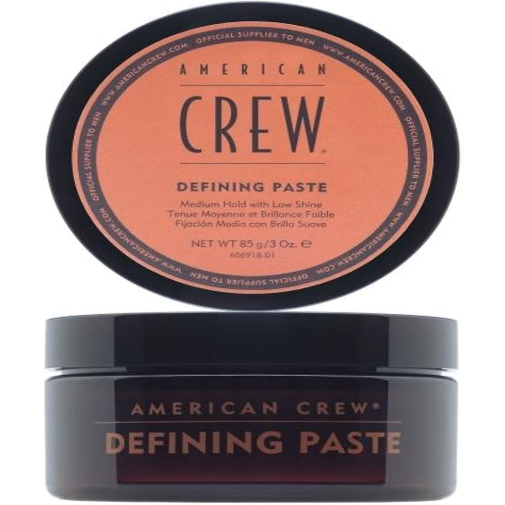 American Crew Defining Paste 3 Ounce tub front view authentic premium men hair styling paste
