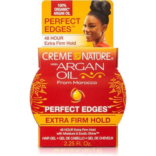 Creme of Nature Perfect Edges Extra Firm Hold Gel front view packaging