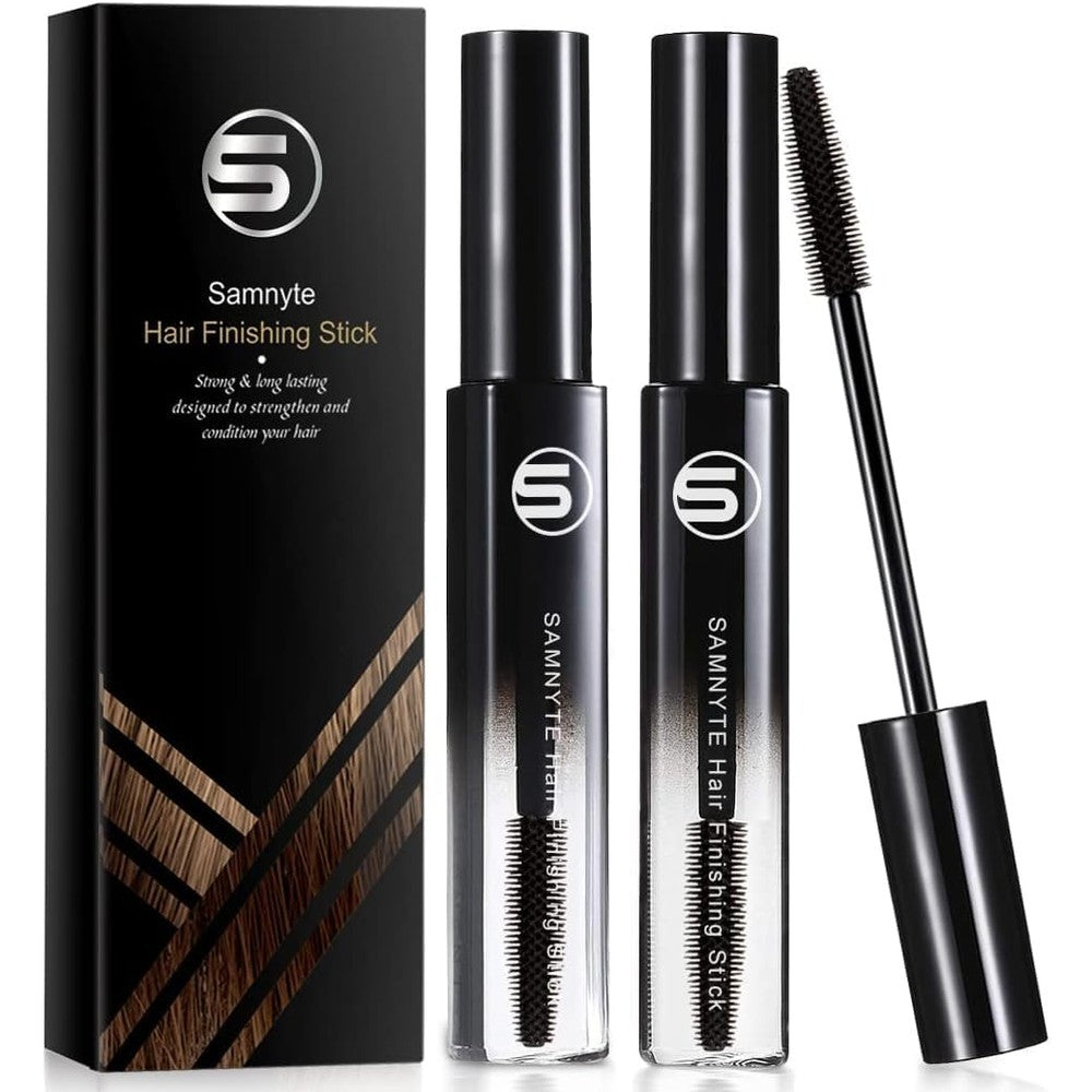 Samnyte Hair Finishing Stick two pack front view flyaway hair tamer wand
