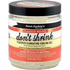 Aunt Jackie's Don't Shrink Flaxseed Elongating Curling Gel front view styling gel for curly hair definition